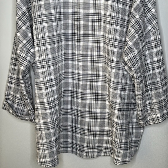Show Me Your Mumu Lorolie Tunic Button Down Shirt in Black & White Size XL - Picture 8 of 9